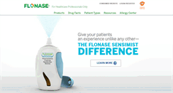 Desktop Screenshot of flonaseprofessional.com